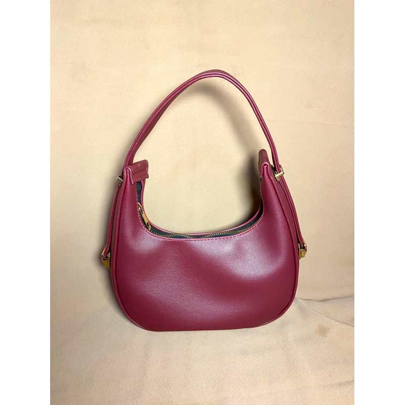 Tas Preloved Second Handbag Wanita Maroon