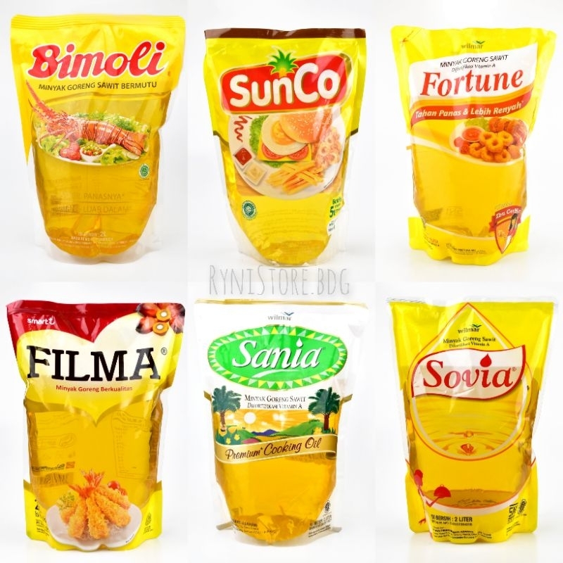 

Minyak Goreng 2Liter/ Bimoli 2Lt/ Sunco 2Lt/ Sania 2Lt/ Kuncimas 2Lt/ Fortune 2Lt