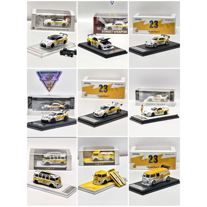 Time Micro x Aurora Model Nissan Porsche Toyota VW T1 RWB GT3 RS RX-7 Pandem Rocket Bunny LBWK GTR E