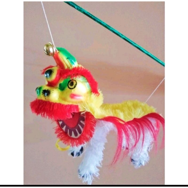 mainan anak tradisional barongsai gantung mini