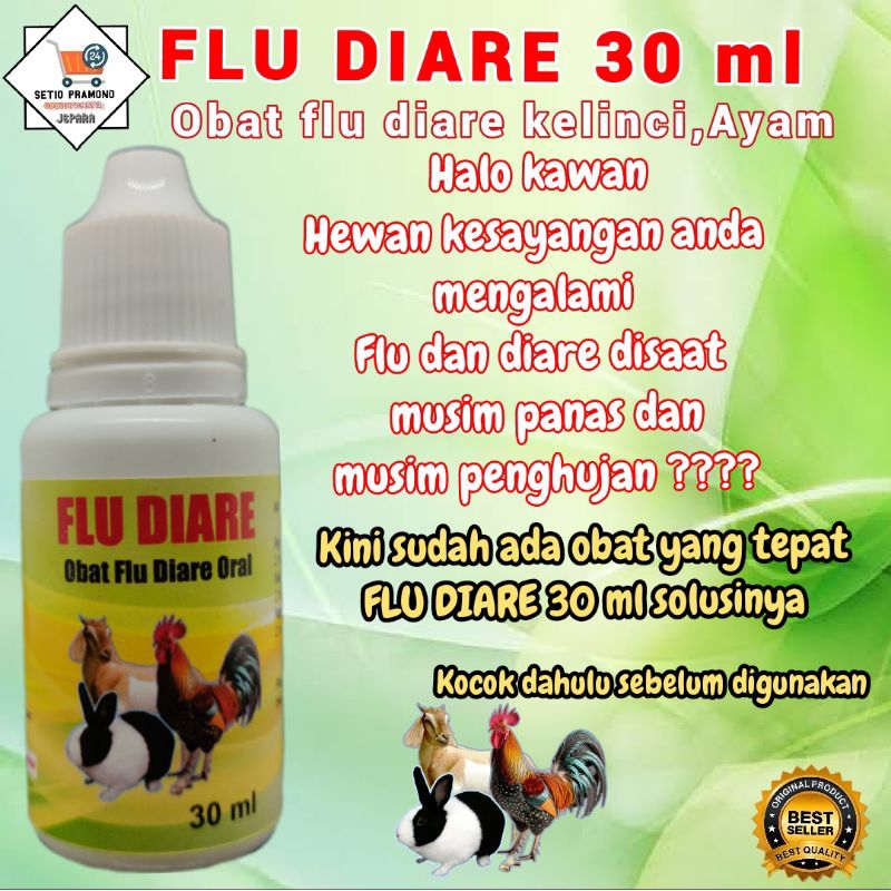 flu diare 30 ml obat flu obat diare untuk kelinci ayam kambing