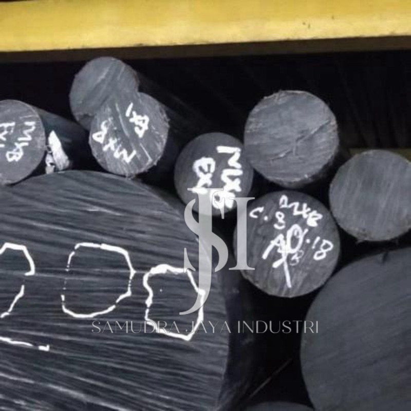 Nylon As Rod HDPE Hitam 25mm x 1 meter (Nylon Batangan)