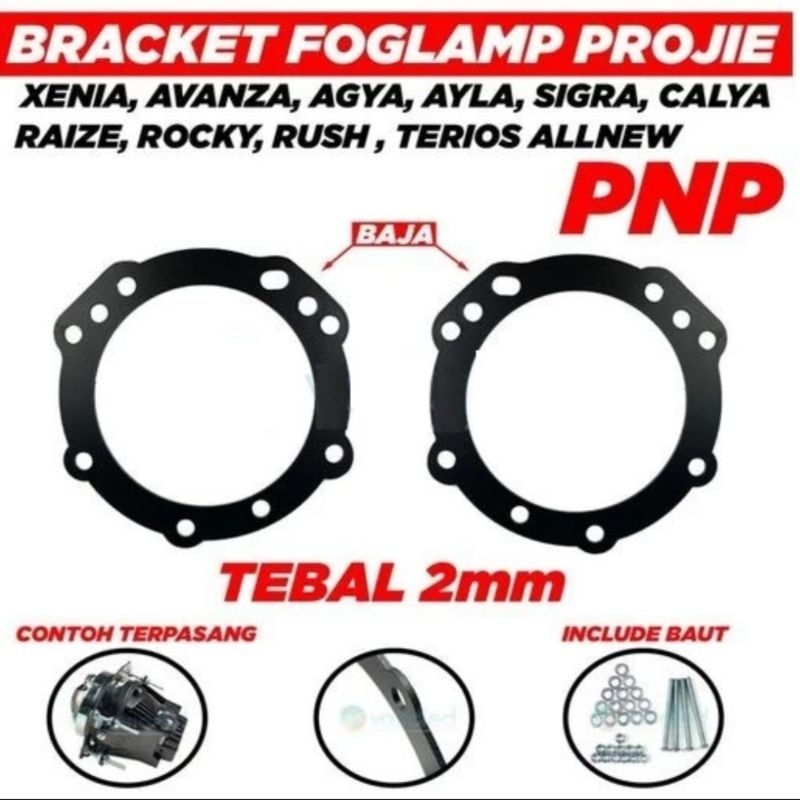 breket foghlamp toyota daihatsu avanza xenia, breket variasi foglamp