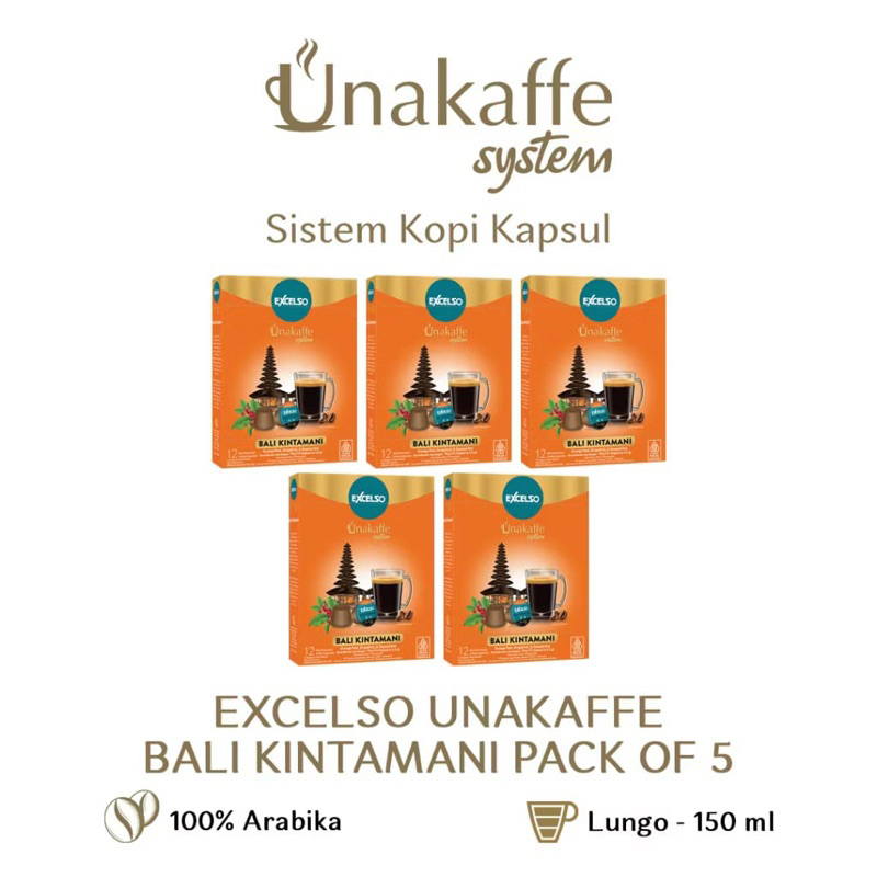 

New Varian Kopi Kapsul Unakaffe Bali Kintamani - Isi 5 Box Kopi Kapsul