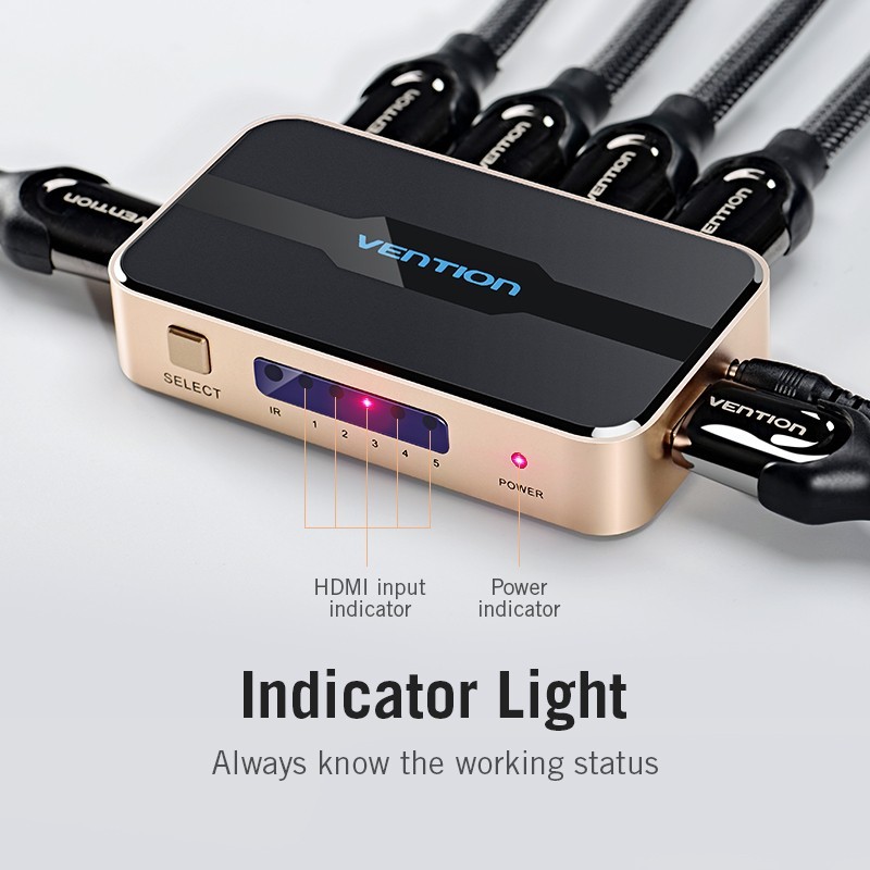 Vention HDMI Switcher 5 in 1 Output - ACD