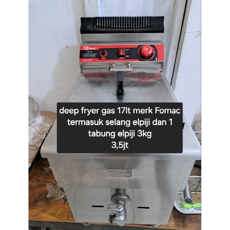 deep fryer fomac bekas (nego tipis)