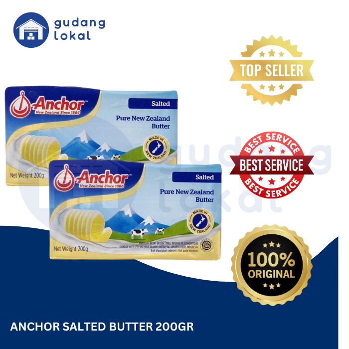 

Anchor Salted Butter Mentega 200Gr