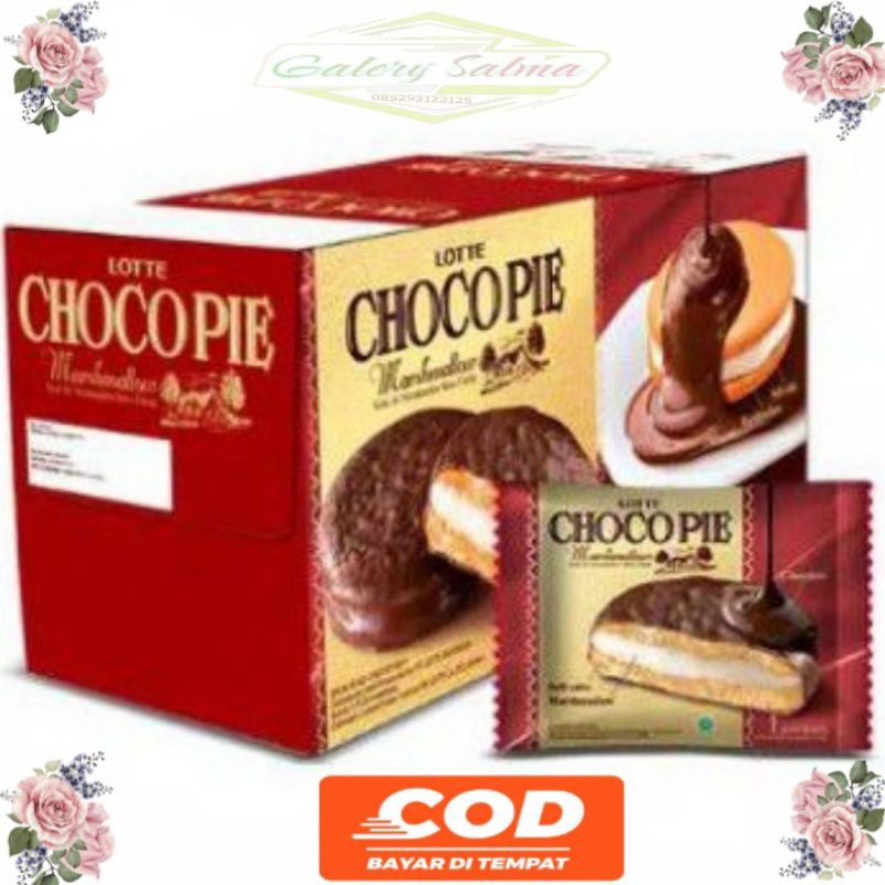 

1 Box Choco pie marshmallow isi 12 pcs