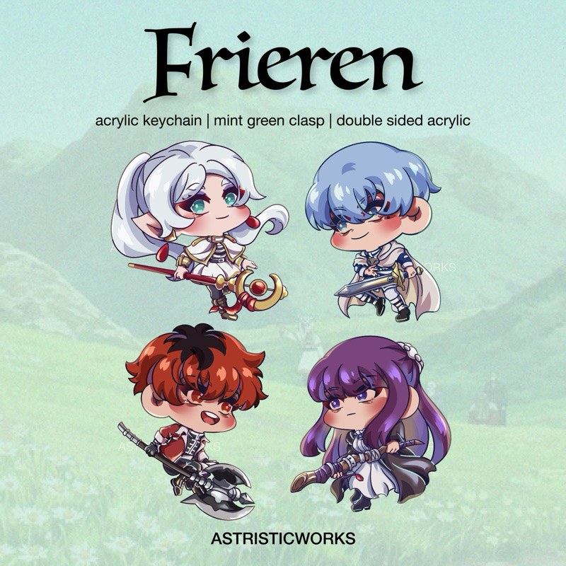 FRIEREN Keychain & Sticker | Astristicworks