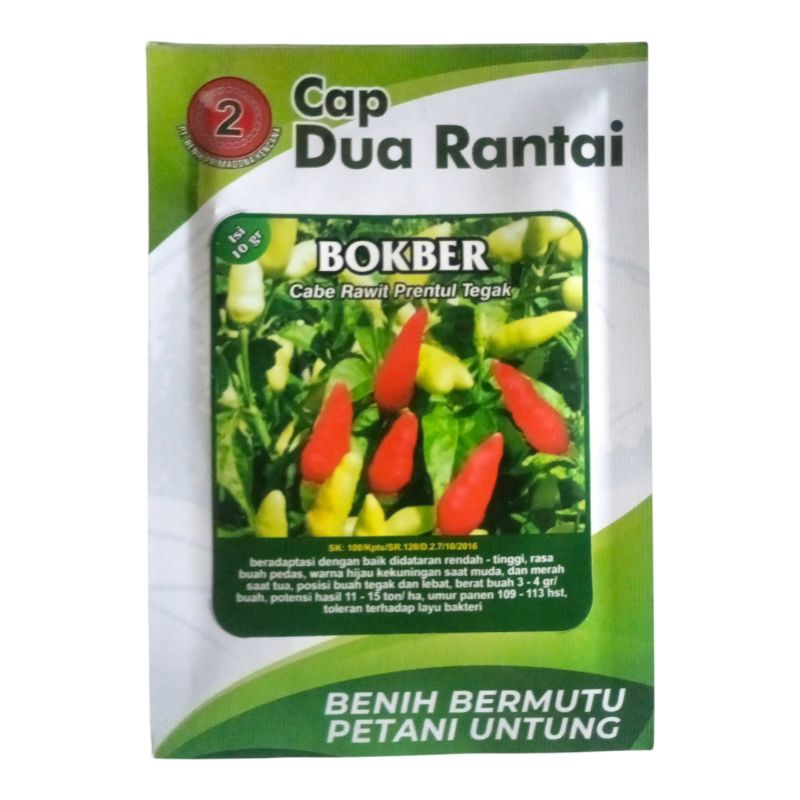 Benih Bibit Cabe Rawit Bokber 10 Gram Cabai Prentul Benih Cabe Rawit Putih