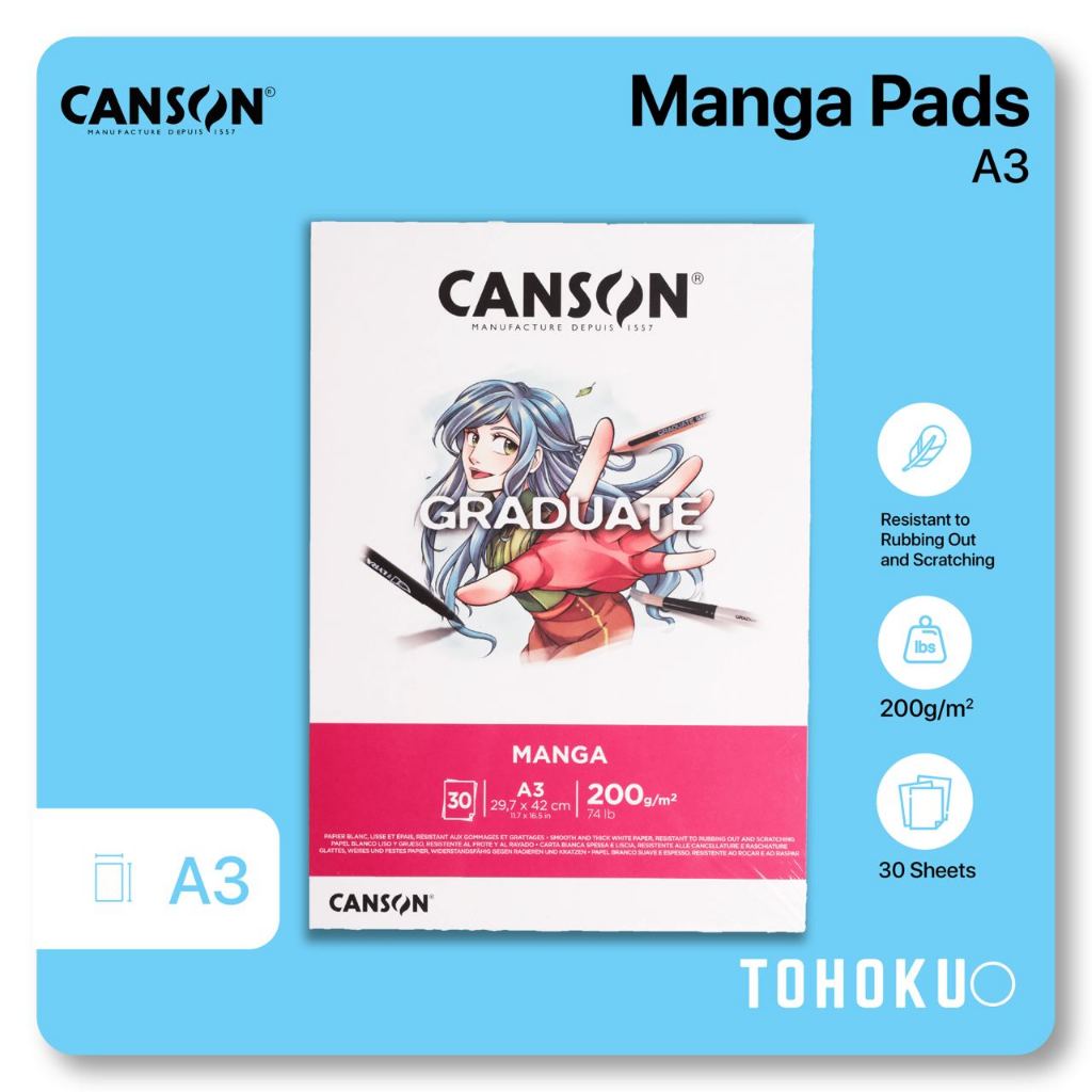 

Canson - Graduate Manga A3 | Buku Kertas Gambar Sketsa Sketch