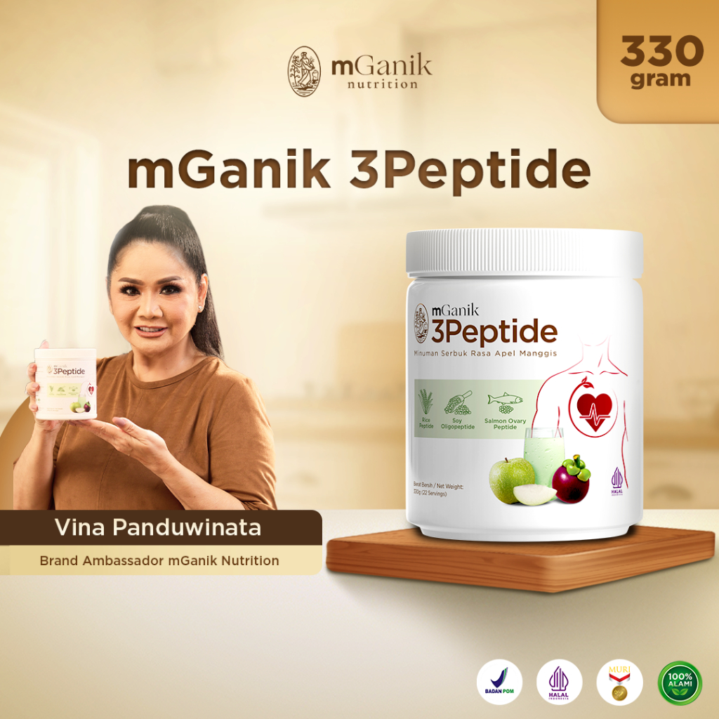 

mGanik 3Peptide 330gr - Suplemen Kesehatan Jantung