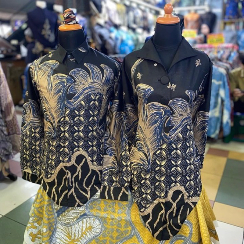 Baju batik tunik premium coletan solo full lapisan furing trikot resleting depan