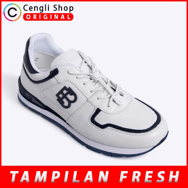 EVERBEST SEPATU SNEAKER KASUAL PRIA ORIGINAL SNEAKERS CASUAL KETS KULIT ASLI ORI BRANDED PUTIH WHITE