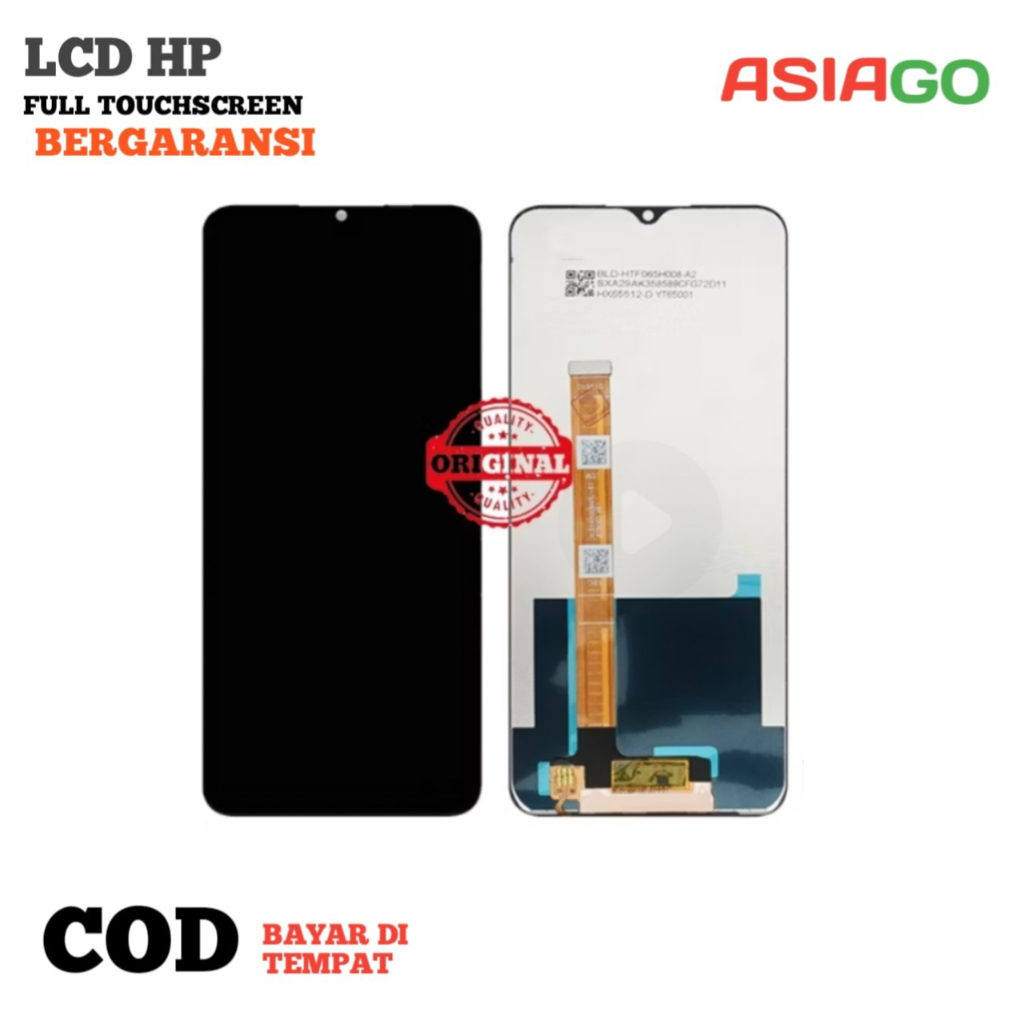 (ORIGINAL) LCD OPPO REALME C21Y / C25Y FULLSET TOUCHSCREEN ORI