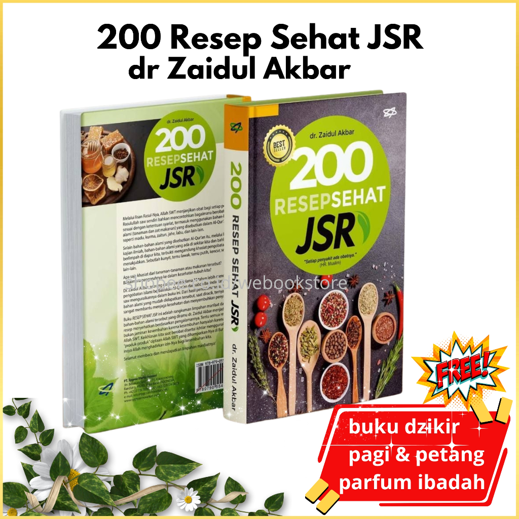 Buku 200 Resep Sehat JSR dr Zaidul Akbar Original Aliqa Official Store