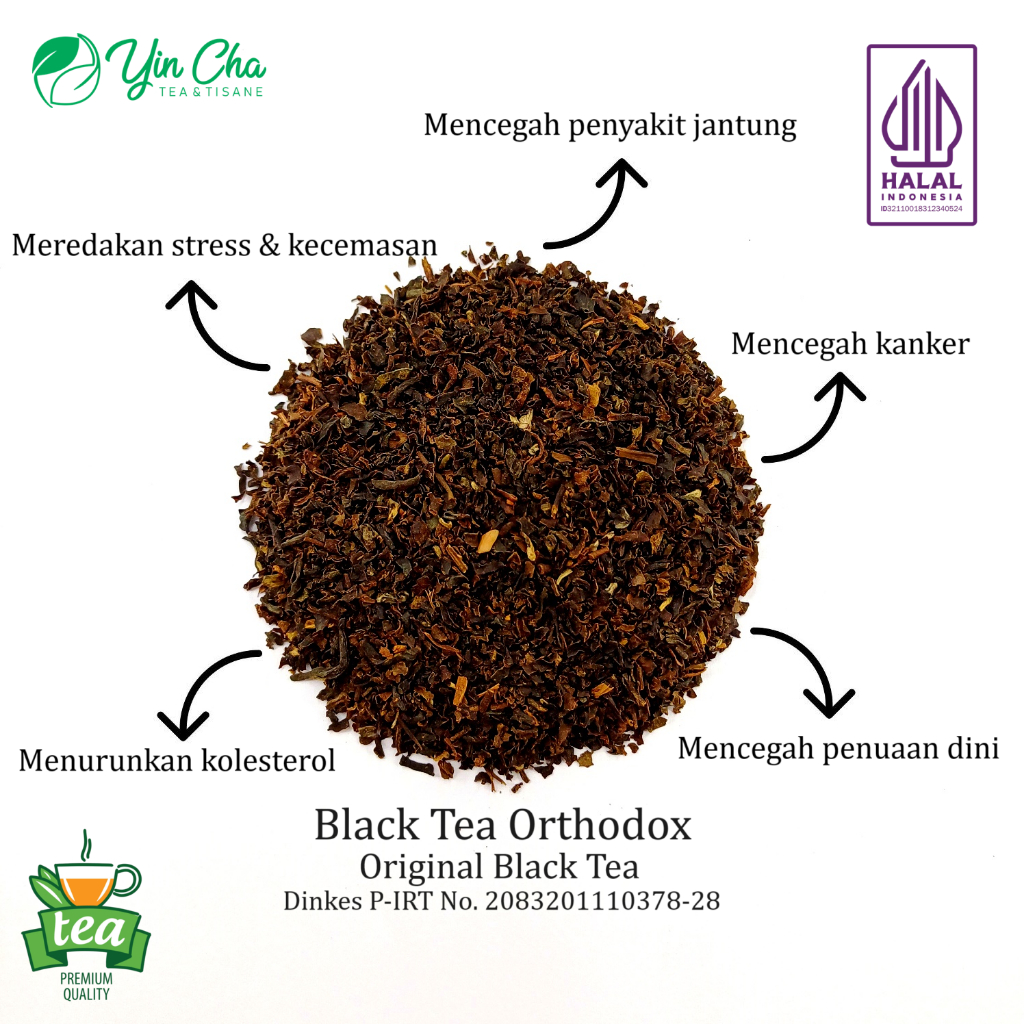 

Indonesian Black Tea Orthodox Berkualitas Premium Export Quality 250 gr, 500 gr, 1 Kg
