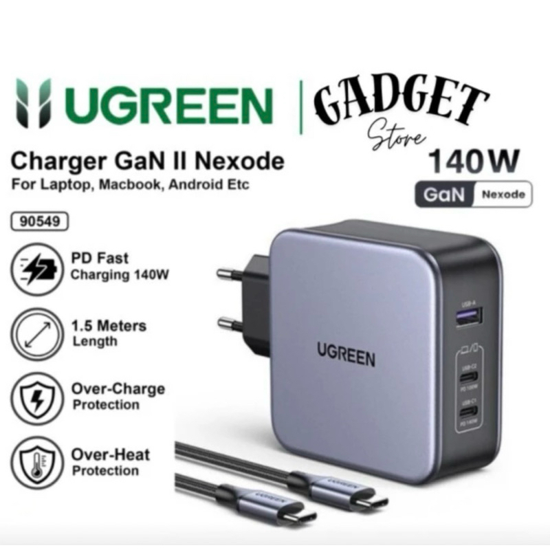 UGREEN Charger GAN Nexode FD Fast Charging 140W