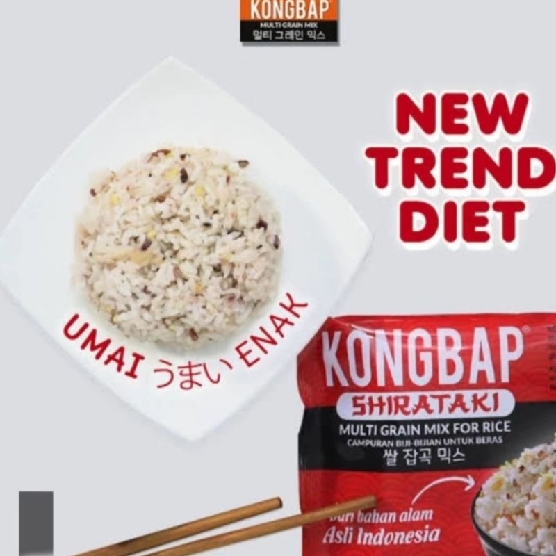 

KONGBAP Beras Korea Halal Multigrain 150gr Isi 5 Sachet