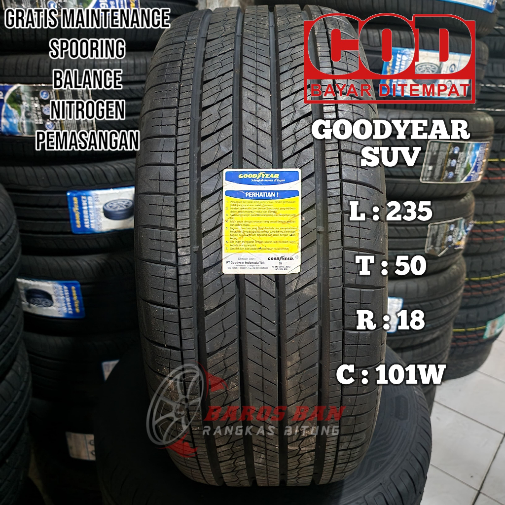 Ban murah R18 goodyear 235 50 R18 tubles ban mobil innova terios rush dll bergaransi