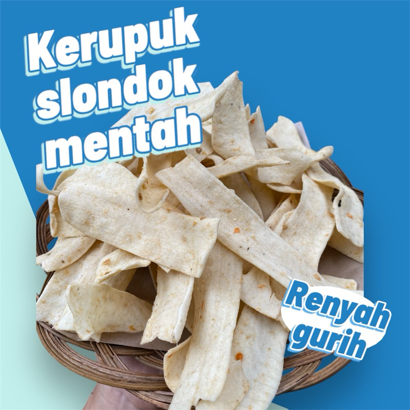 

kerupuk slondok 500gr mentah kering siap goreng