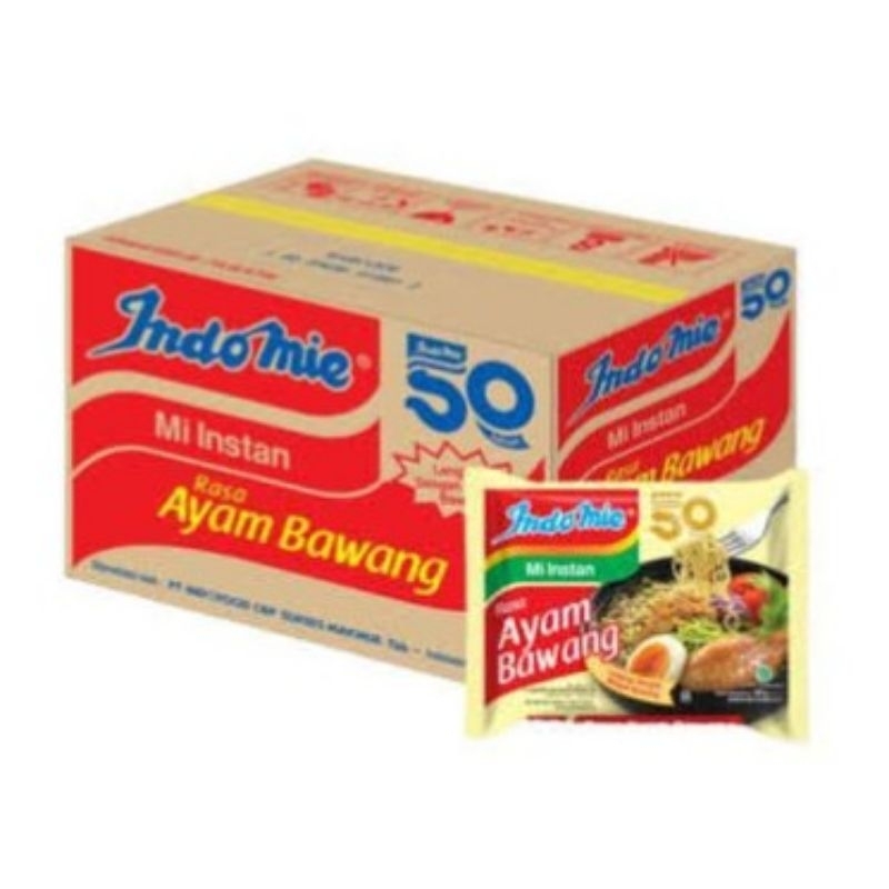 

INDOMIE AYAM BAWANG 1 DUS ISI 40 PCS STOCK BARU TERUS DAN EXPIRED LAMA