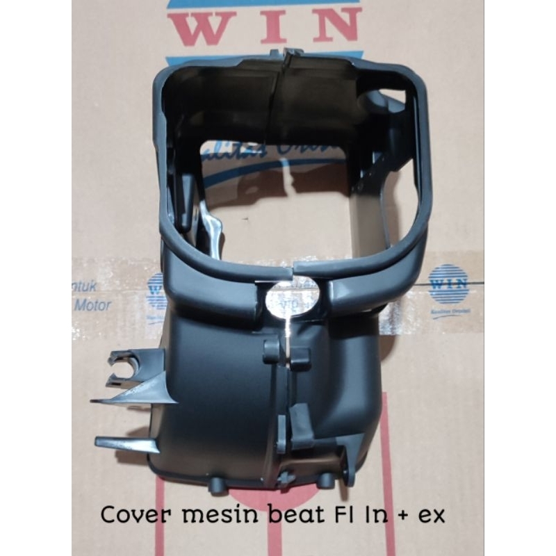 Cover mesin beat Fi in + ex / Cover tutup mesin  Honda beat fi starter kasar 2011-2014 Original WIN