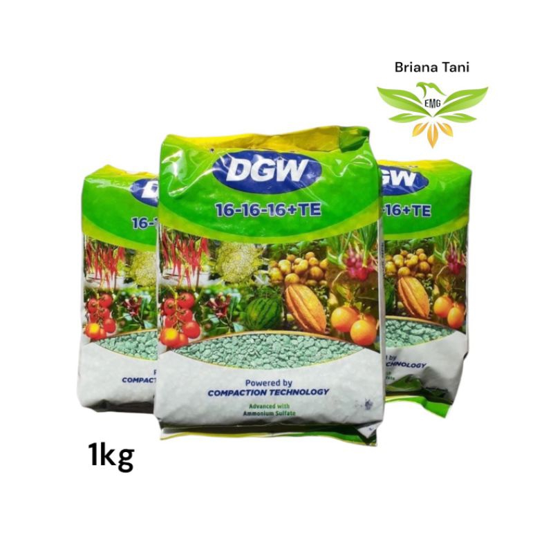 ￼DGW 16-16-16+TE 1 Kg Pupuk NPK Majemuk Meningkatkan Pertumbuhan Tanaman DGW Mutiara