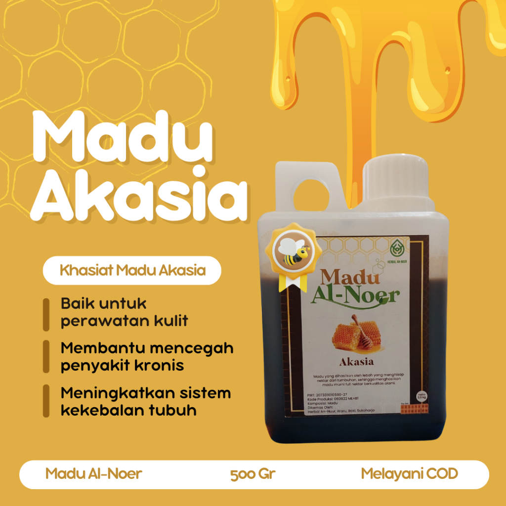 

Madu Akasia Carpa Super Murni 500 gr | Madu Akasia Carpa Asli premium Sukoharjo