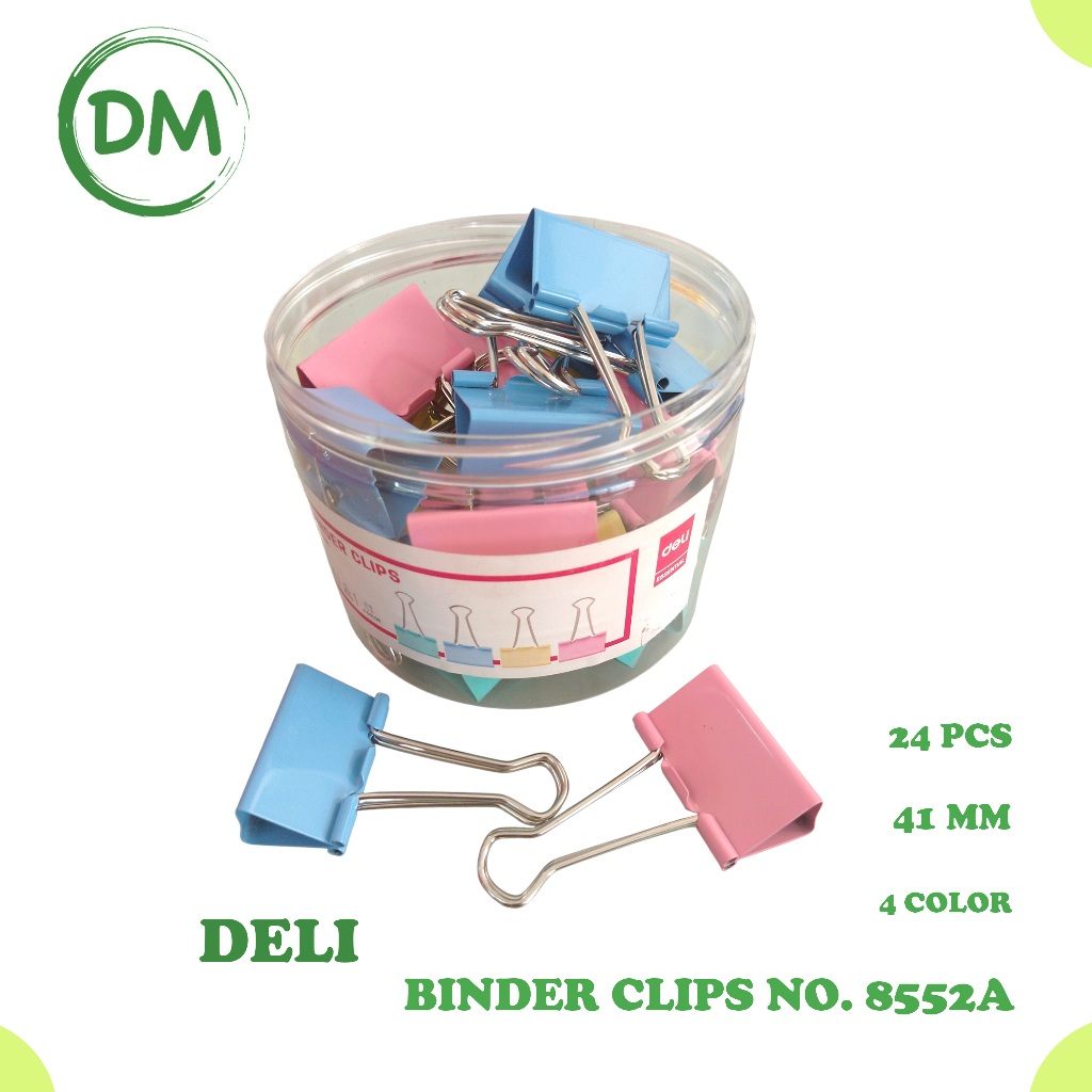 

DM- 8552A DELI BINDER CLIPS / CLIP KERTAS / 41MM