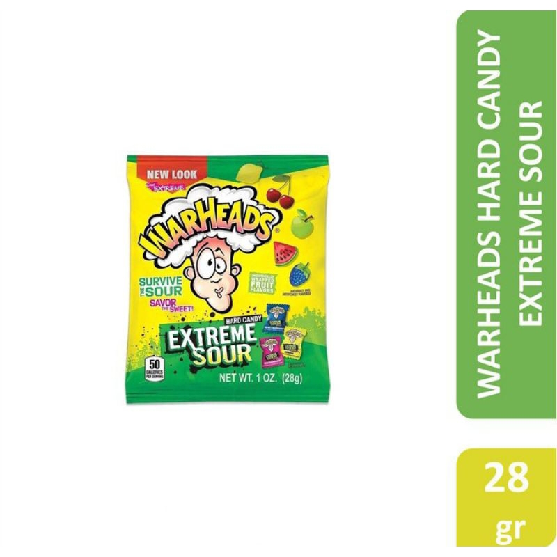 

Warheads Extreme Sour Hard Candy 28 gr Permen Asem Permen asam