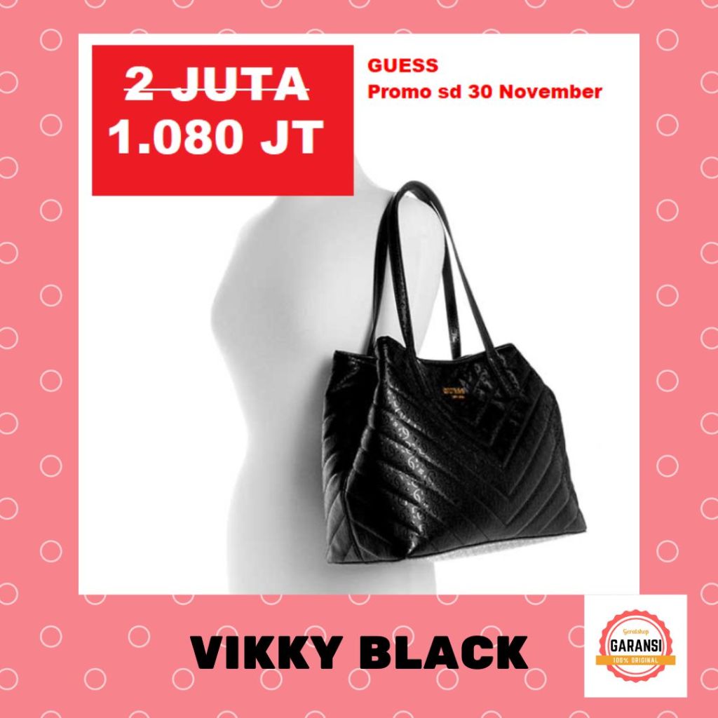 Tas tote bag guess import Wanita 100% ORIGINAL store seri VIKKY