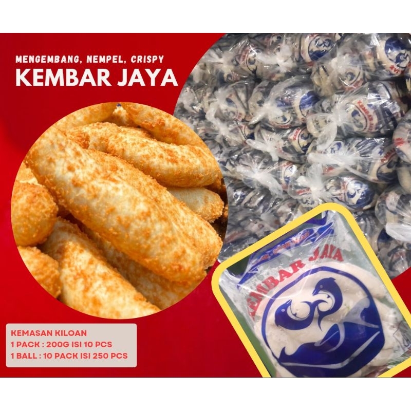 

Otak Otak Kembar Jaya 1 Ball Isi 25 Pack 250 pcs Fresh Pabrik Mengembang Nempel Crispy bisa kirim langsung free ongkir
