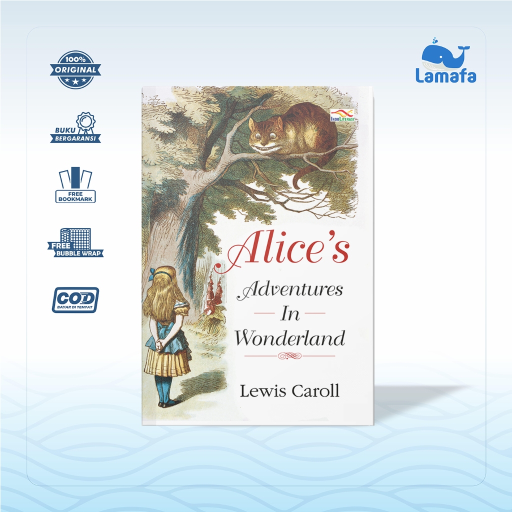 Buku Alice's Adventures In Wonderland versi Bahasa Indonesia