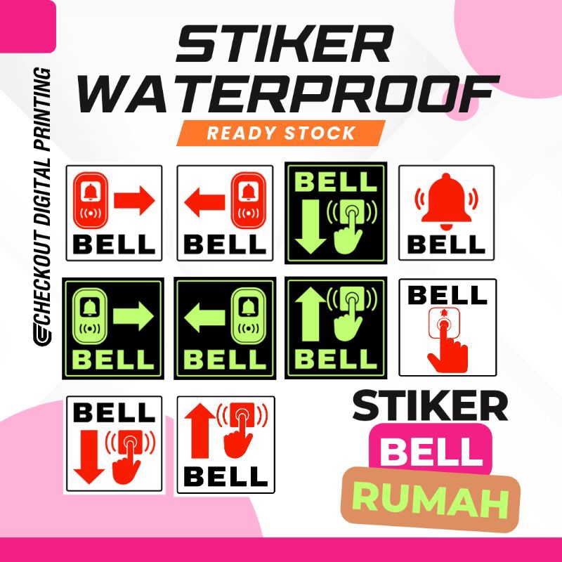 

/ Stiker Petunjuk Bel Rumah Kantor Anti Air