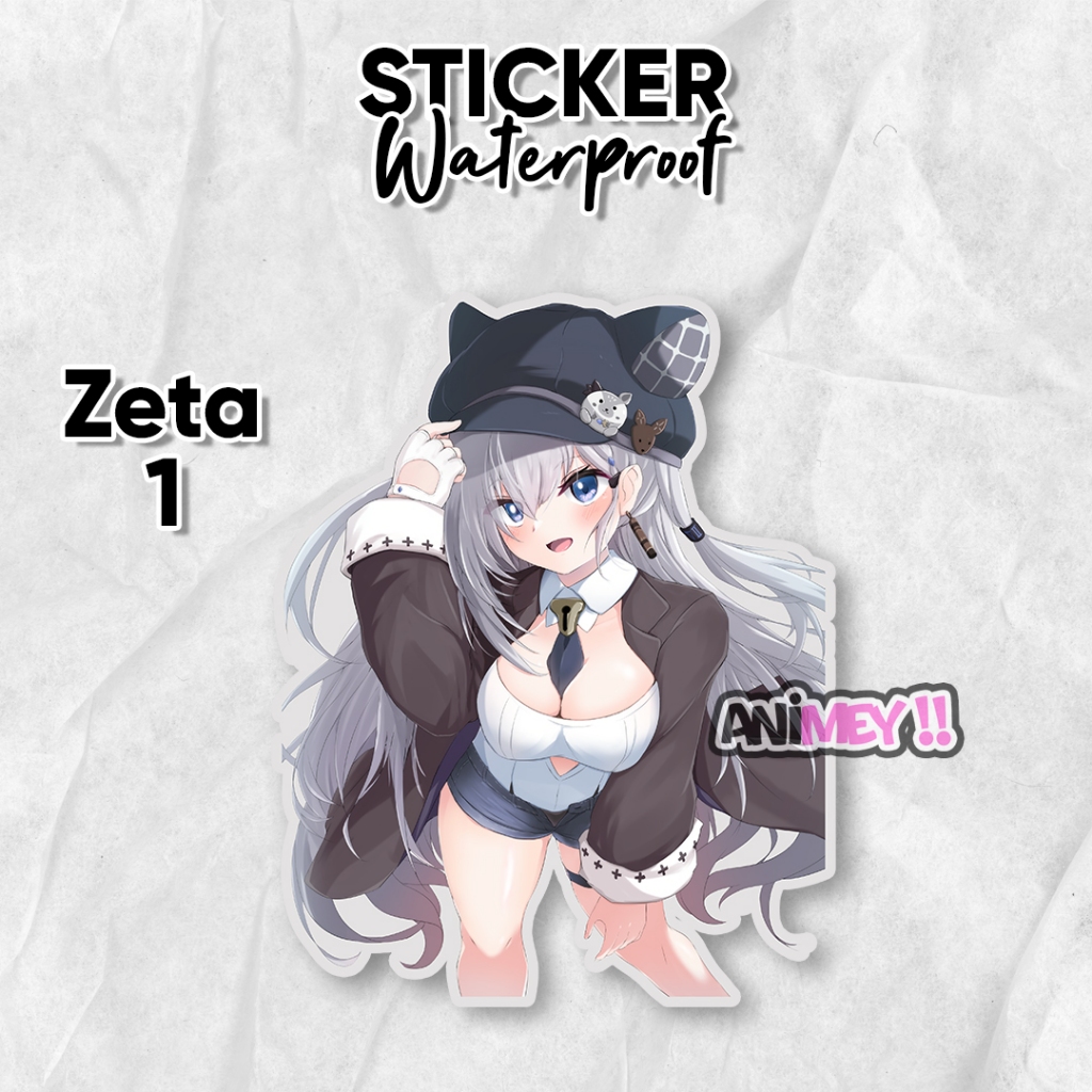 Stiker vestia Zeta Hololive Vtuber / Sticker Anime Waterproof