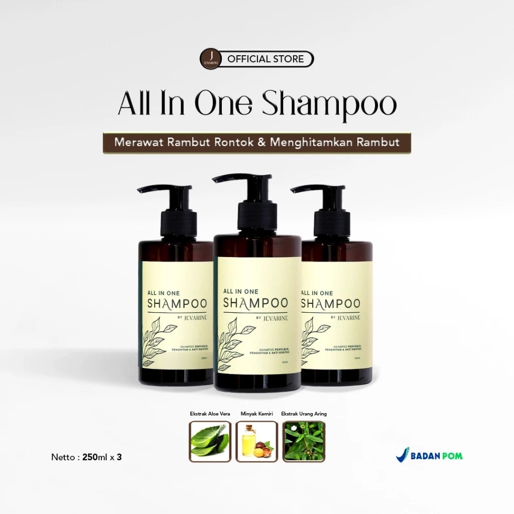 Jevarine All In One Shampoo - 3Pcs