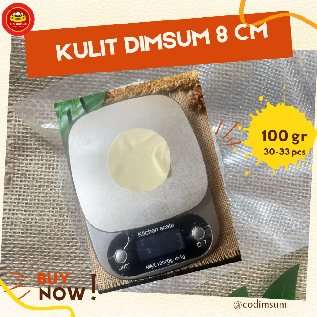 

Kulit dimsum Siomay Gyoza Pangsit tipis halal lembut anti lengket enak Murah !! 100 g