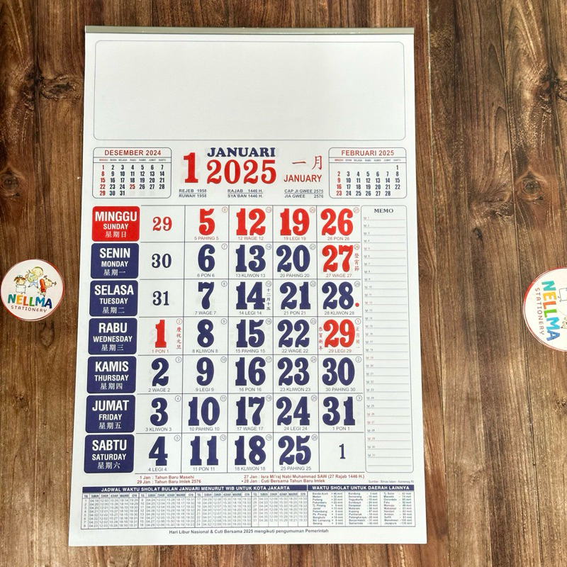 

KALENDER KERJA KECIL TAHUN 2025