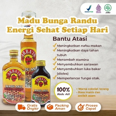 

Madu Bunga Randu Asli Arbain