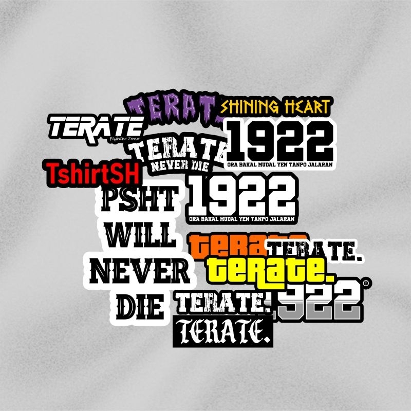 

Stiker PSHT Terate 1922 Isi 14 Pcs - Stiker Anti Air