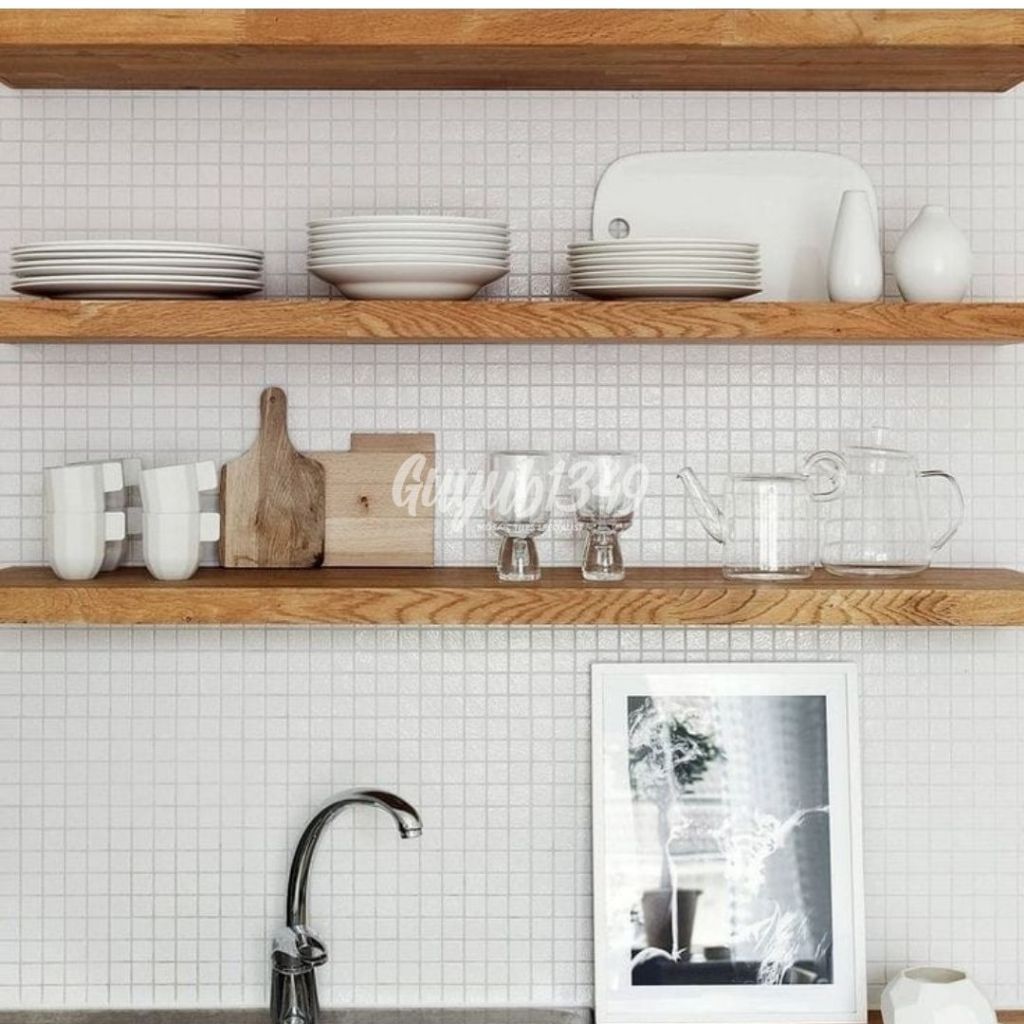 Kuda Laut Mass Type IS 1100 Putih Glossy - Mosaic Mozaik Keramik Dinding Dapur Putih