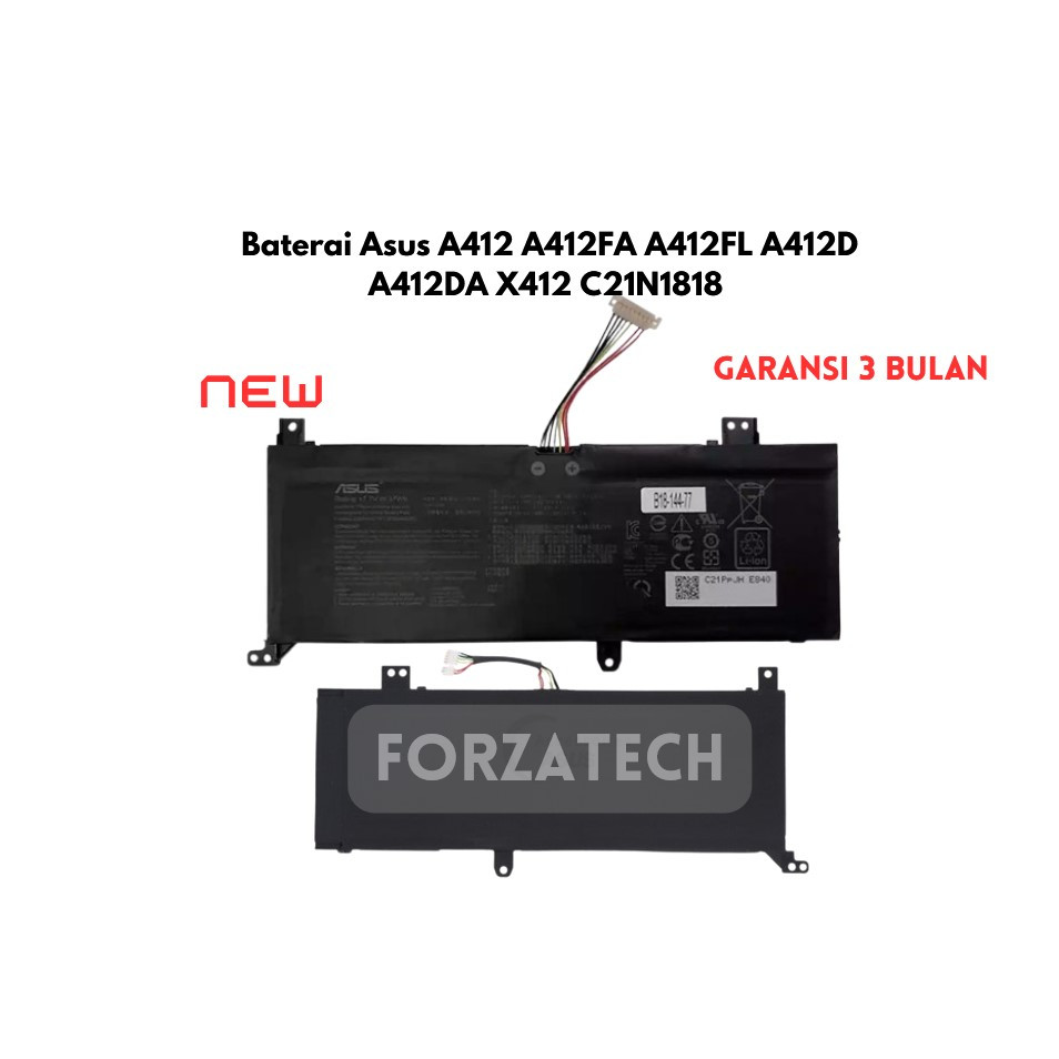 Baterai Asus A412 A412FA A412FL A412D A412DA X412 C21N1818 New