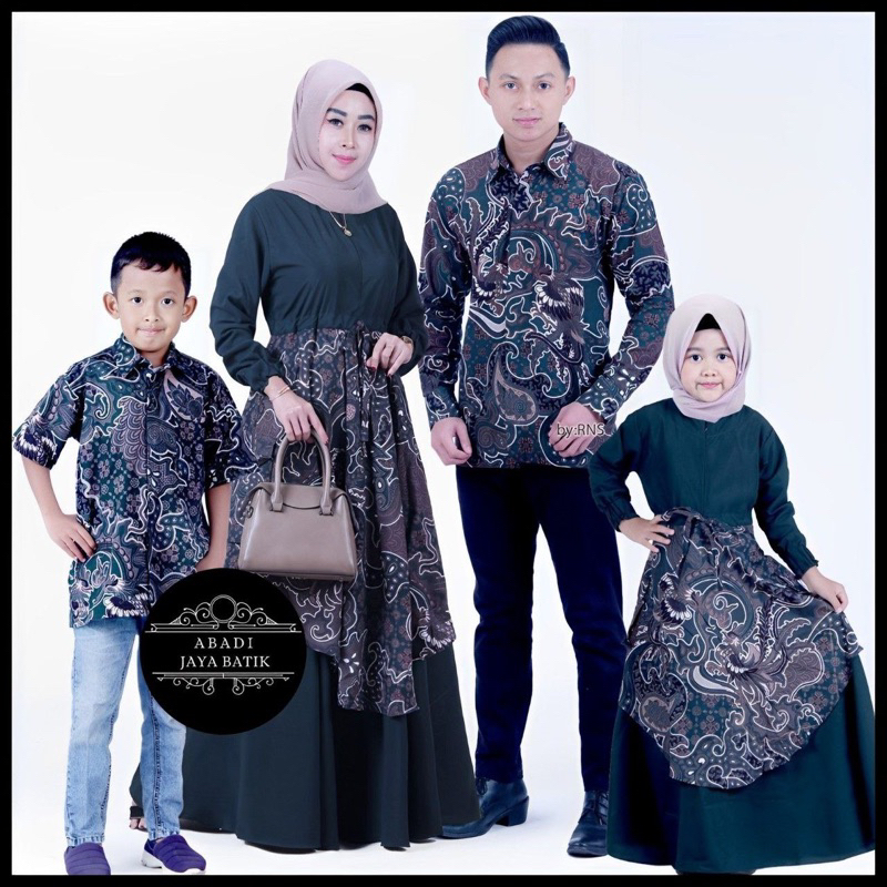 Sarimbit Keluarga 2025 Lebaran New Cardiy Series Batik Couple keluarga Terbaru Pasangan Ayah Ibu Dan