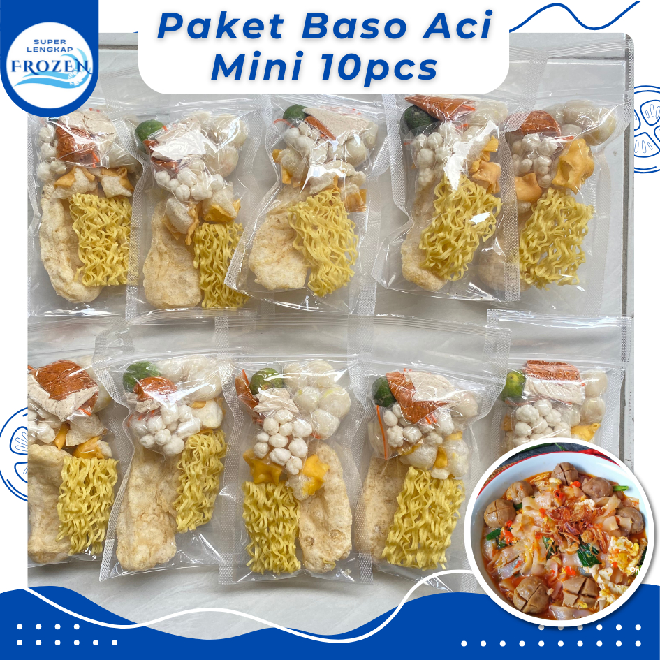 

Paket Hemat Baso Aci Mini 10pcs / Paket Baso Aci Murah