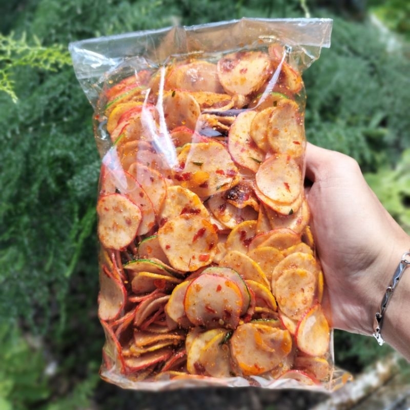 

Seblak kering kerupuk warna pedas daun jeruk 500 gram