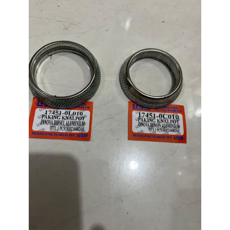 PAKING KNALPOT INNOVA DIESEL DAN INNOVA BENSIN BAHAN ALUMINIUM