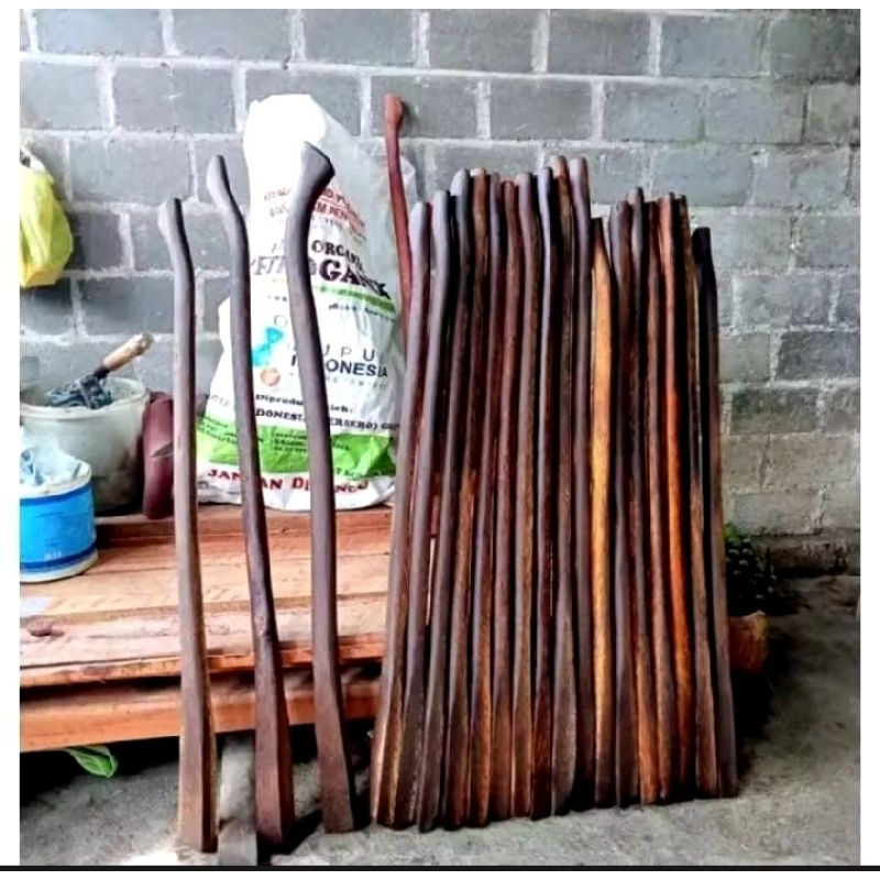 Doran cangkul kayu aren/gagang pacul ruyung aren