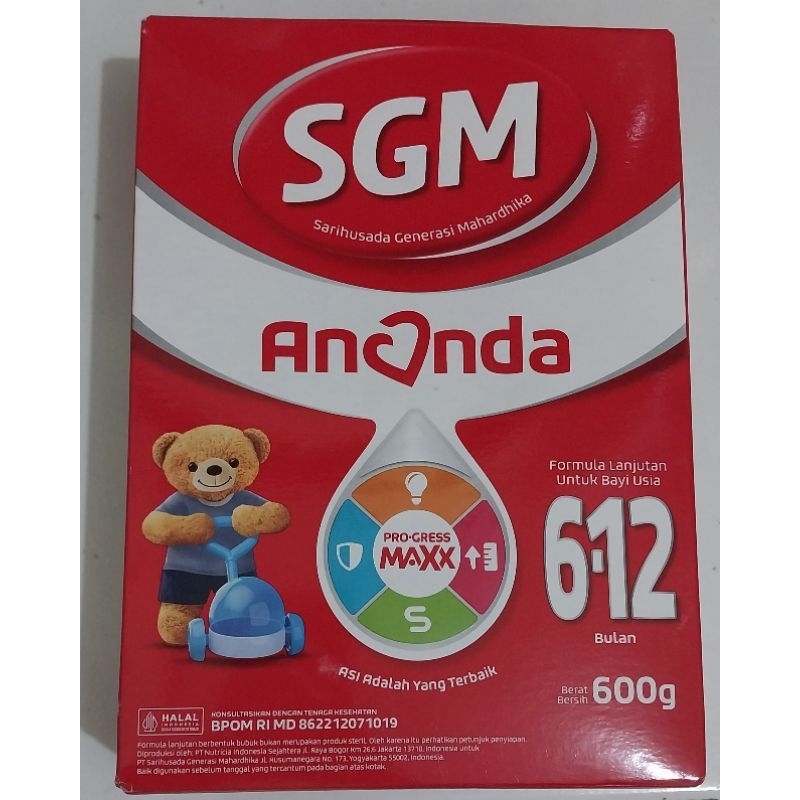 SGM Ananda 2 Susu Formula Bayi 6-12 Bulan 600 g