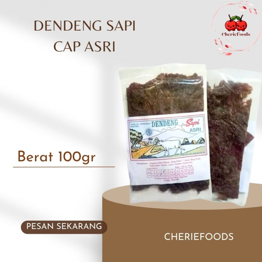 

Dendeng Sapi Manis Cap Sapi Asri 100 Gr